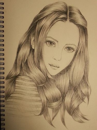 动漫素描画女生全身_动漫素描画_动漫素描画教程